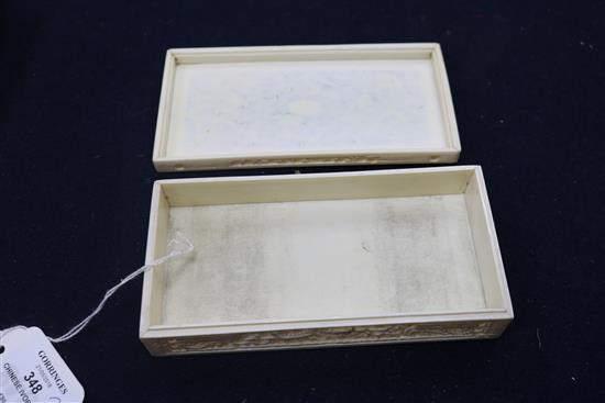 A Chinese ivory box